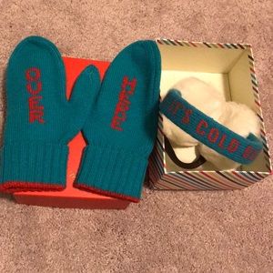 Kate Spade Gloves Earmuffs Set with Box